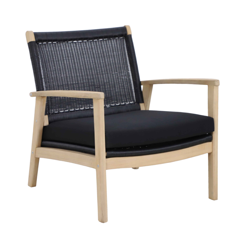 Έπιπλα κήπου agiovlasitishome - ΣΗΜΑΝΤΙΚΟ: Σε περίπτωση διαφοράς τιμής από το κατάστημα ισχύει παντα και μόνο η τιμή του καταστήματος Liberta - Maison SALSA Πολυθρόνα Μαύρη 74,5x73x75,8cm 2