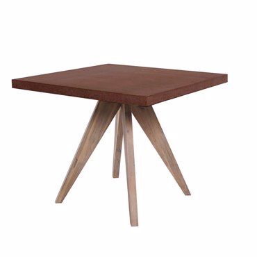 Liberta - Maison POMPEI Τραπέζι Rust Red 90x90x74.5cm 22-0234