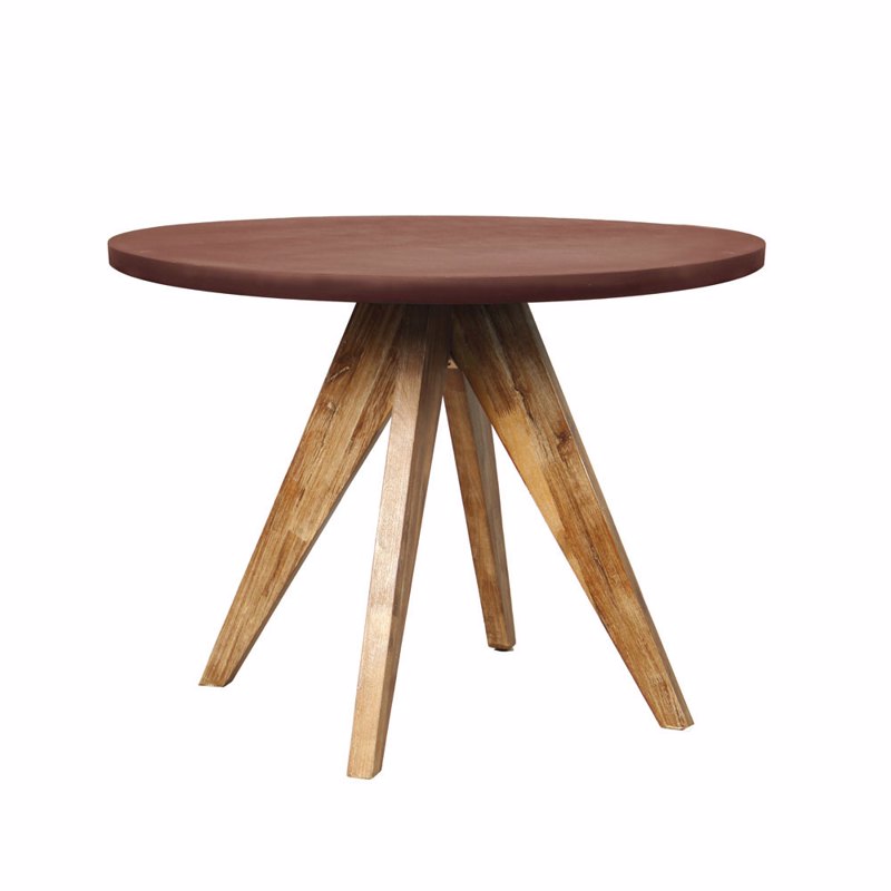 Liberta - Maison POMPEI Τραπέζι Rust Red Φ120x74.5cm 22-0236