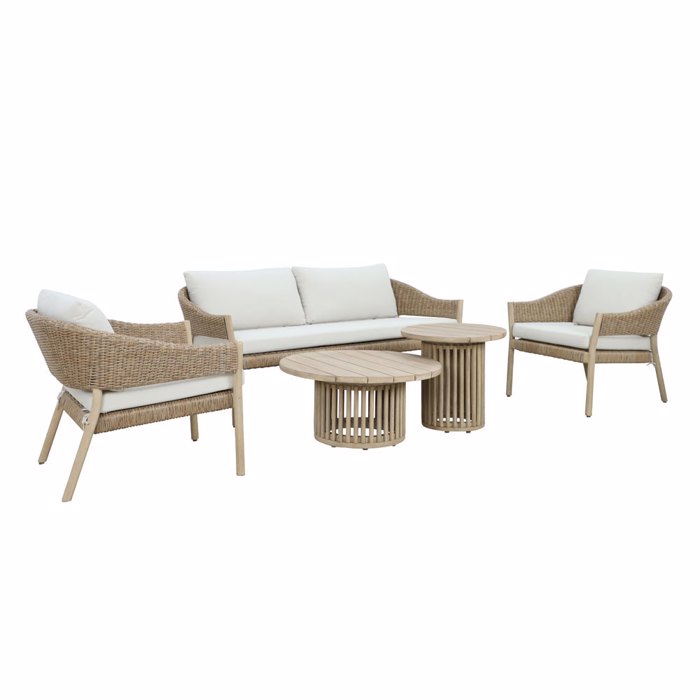 Liberta - Maison SUMATRA Set Saloni Exoterikou Xorou Fusiko/Beige 22-0245