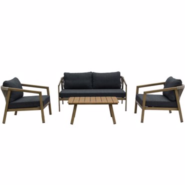 Liberta - Maison MADERA Σετ Σαλονιού Εξωτερικού Χώρου Φυσικό/Γκρι 22-0291