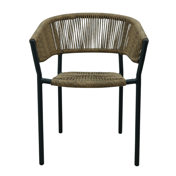 Liberta - Maison BREEZE Καρέκλα Μαύρη/Καρυδί 56x60x78cm 22-0296 Liberta - Maison BREEZE Karekla Mavri/Karudi 56x60x78cm 22-0296