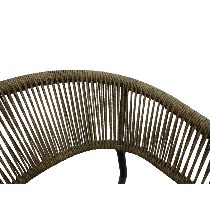Liberta - Maison BREEZE Καρέκλα Μαύρη/Καρυδί 56x60x78cm 22-0296 Liberta - Maison BREEZE Karekla Mavri/Karudi 56x60x78cm 22-0296