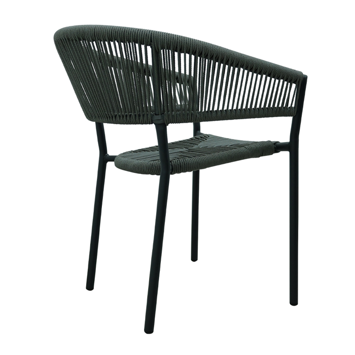 Liberta - Maison BREEZE Καρέκλα Γκρι 56x60x78cm 22-0298 Liberta - Maison BREEZE Karekla Ggri 56x60x78cm 22-0298