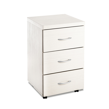 Liberta - Maison LINES Συρταριέρα Λευκή με 3 Συρτάρια 39x38x65.5cm 24-0530