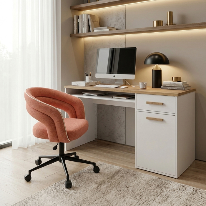 Liberta-Maison Student Gafeio 1PORTA 1SuRTARI Lefko Fusiko 120x50x76cm 24-0682
