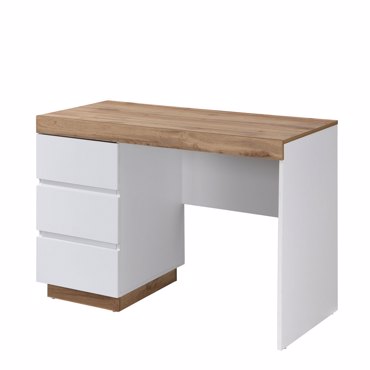 Liberta - Maison CASA Γραφείο Λευκό/Φυσικό με 3 Συρτάρια 110x50x76cm 24-0723