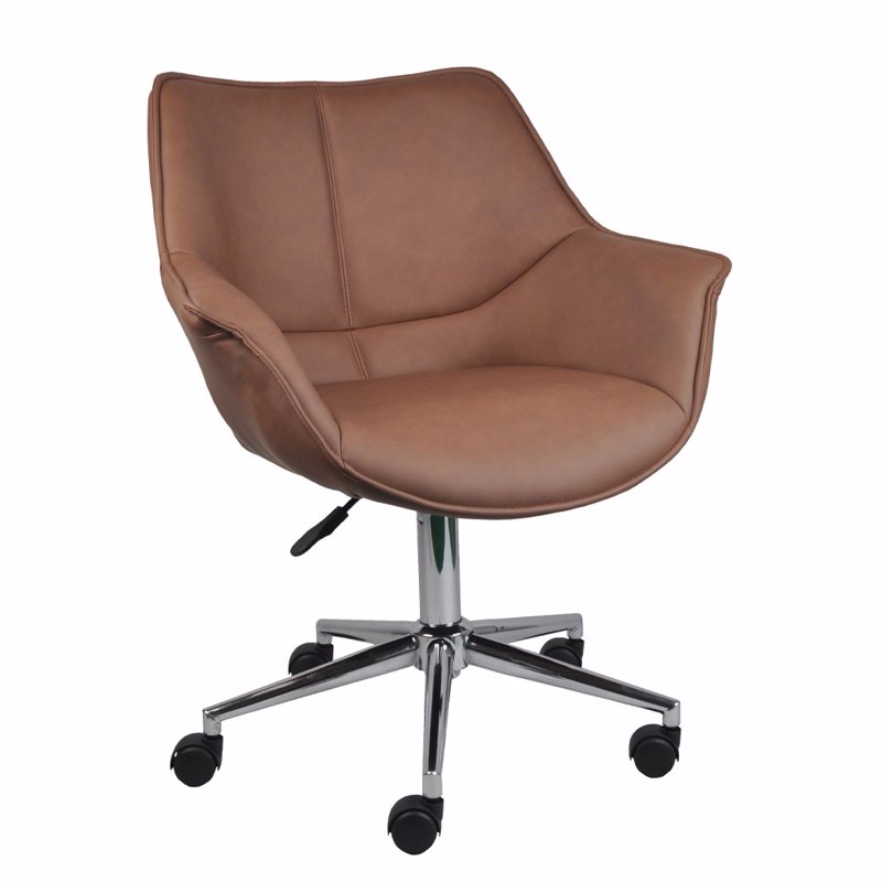 Liberta - Maison - ΣΗΜΑΝΤΙΚΟ: Σε περίπτωση διαφοράς τιμής από το κατάστημα ισχύει παντα και μόνο η τιμή του καταστήματος Liberta - Maison JONES Καρέκλα Γραφείου Καφέ 68x64x92cm