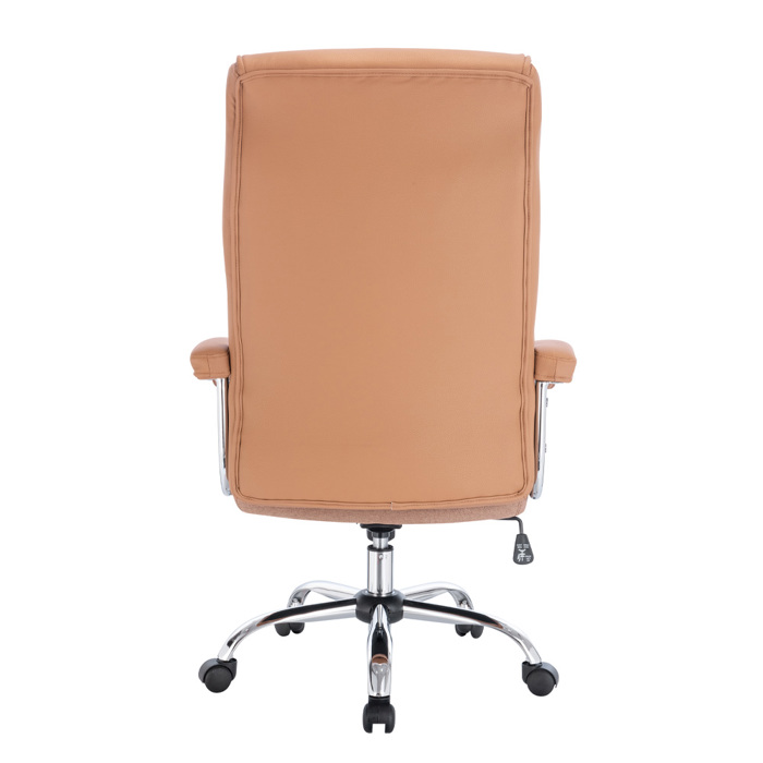Liberta - Maison COMFY Καρέκλα Γραφείου Camel/Χρώμιο 66.5x67.5x120cm 25-0736 Liberta - Maison COMFY Karekla Gafeiou Camel/Xromio 66.5x67.5x120cm 25-0736