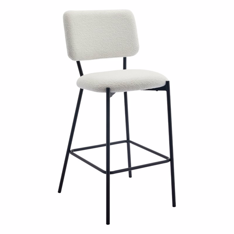 Έπιπλα σαλονιού agiovlasitishome - ΣΗΜΑΝΤΙΚΟ: Σε περίπτωση διαφοράς τιμής από το κατάστημα ισχύει παντα και μόνο η τιμή του καταστήματος Liberta - Maison NATURE Σκαμπό Bar Λευκό 45x51x102.5cm