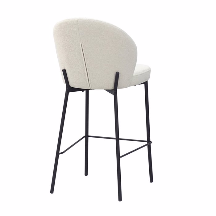 Liberta - Maison LUNE Σκαμπό Bar Λευκό 48x53.5x95.5cm 26-0058 Liberta - Maison LUNE Skampo Bar Lefko 48x53.5x95.5cm 26-0058