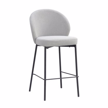 Liberta - Maison LUNE Σκαμπό Bar Γκρι 48x53.5x95.5cm 26-0059