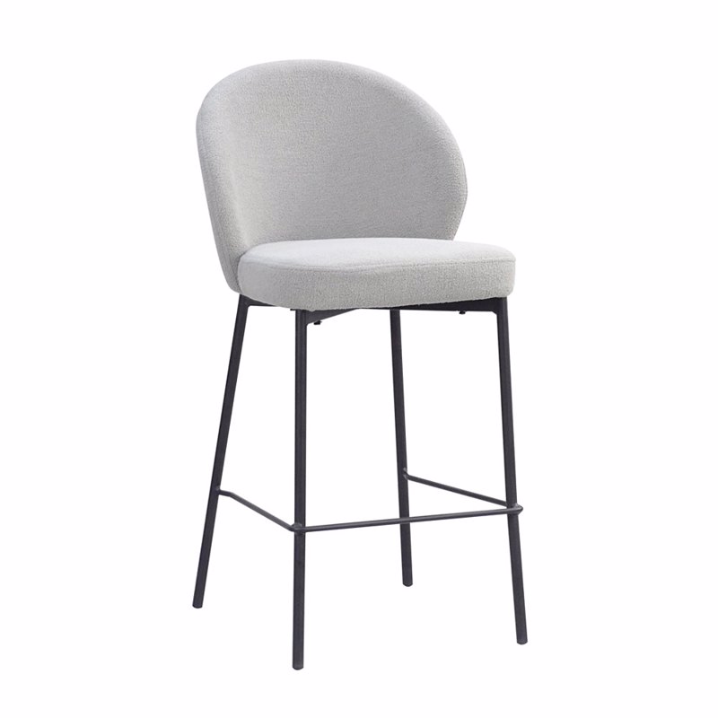 Έπιπλα σαλονιού agiovlasitishome - ΣΗΜΑΝΤΙΚΟ: Σε περίπτωση διαφοράς τιμής από το κατάστημα ισχύει παντα και μόνο η τιμή του καταστήματος Liberta - Maison LUNE Σκαμπό Bar Γκρι 48x53.5x95.5cm 26