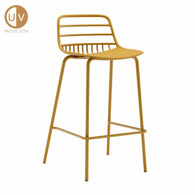 Liberta - Maison CANDY Σκαμπό Κίτρινο 44x40x88cm 26-006