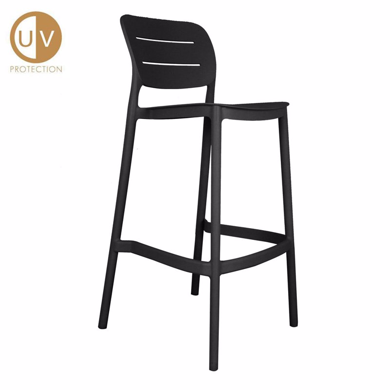 Liberta - Maison ZURICH Σκαμπό Bar Μαύρο 50x48.5x103.5c