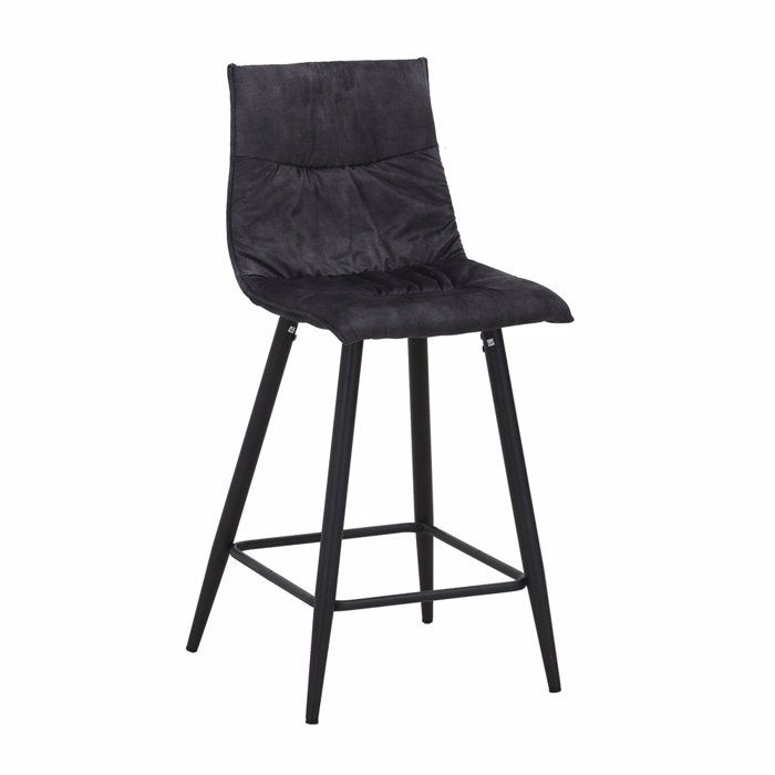 Liberta - Maison LINEA Σκαμπό Bar Ανθρακί 42x51x84cm 26-0072 Liberta - Maison LINEA Skampo Bar Anthraki 42x51x84cm 26-0072