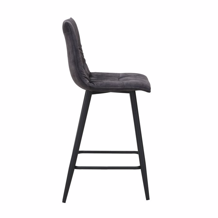 Liberta - Maison LINEA Σκαμπό Bar Ανθρακί 42x51x84cm 26-0072 Liberta - Maison LINEA Skampo Bar Anthraki 42x51x84cm 26-0072