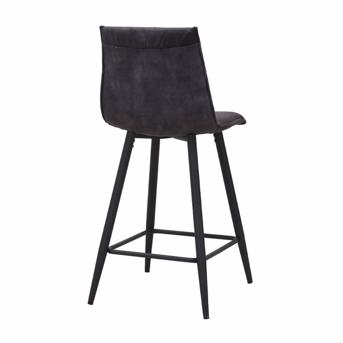 Liberta - Maison LINEA Σκαμπό Bar Ανθρακί 42x51x84cm 26-0072 Liberta - Maison LINEA Skampo Bar Anthraki 42x51x84cm 26-0072