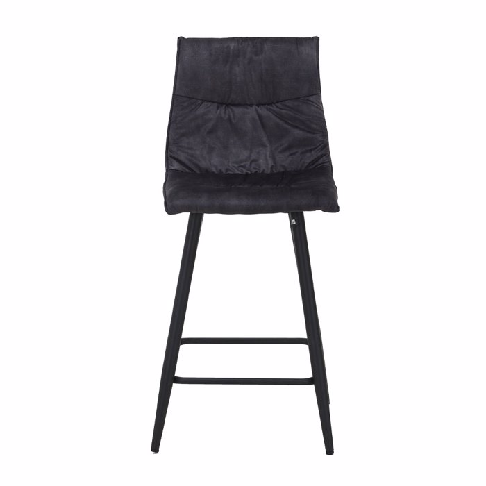 Liberta - Maison LINEA Σκαμπό Bar Ανθρακί 42x51x84cm 26-0072 Liberta - Maison LINEA Skampo Bar Anthraki 42x51x84cm 26-0072