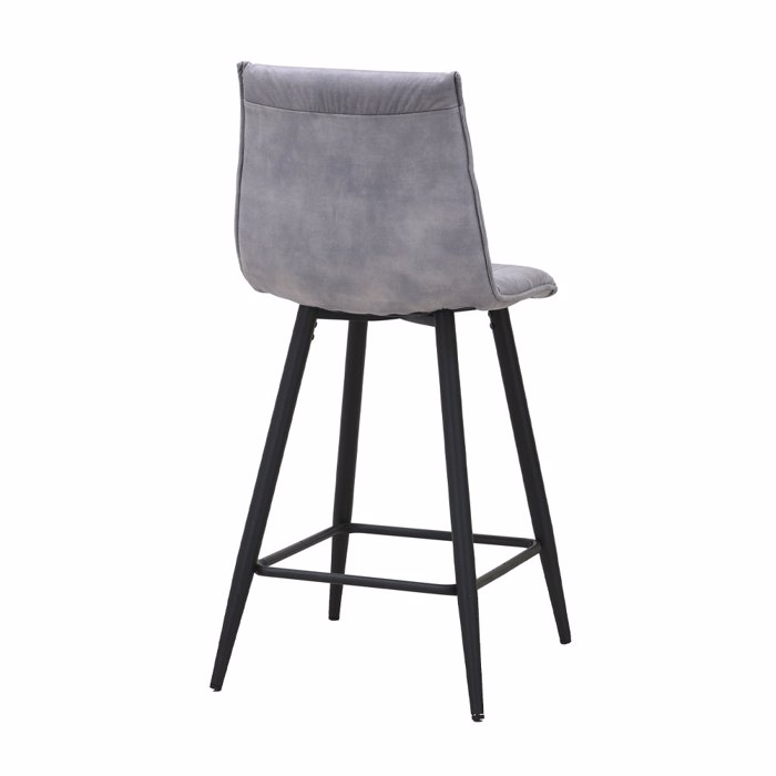 Liberta - Maison LINEA Σκαμπό Bar Γκρι-Silver 42x51x84cm 26-0074 Liberta - Maison LINEA Skampo Bar Ggri-Silver 42x51x84cm 26-0074