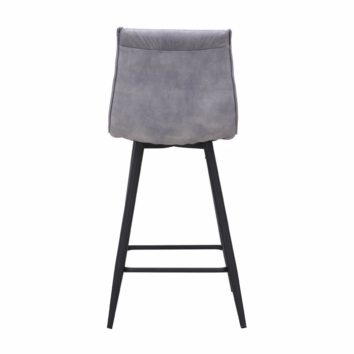 Liberta - Maison LINEA Σκαμπό Bar Γκρι-Silver 42x51x84cm 26-0074 Liberta - Maison LINEA Skampo Bar Ggri-Silver 42x51x84cm 26-0074