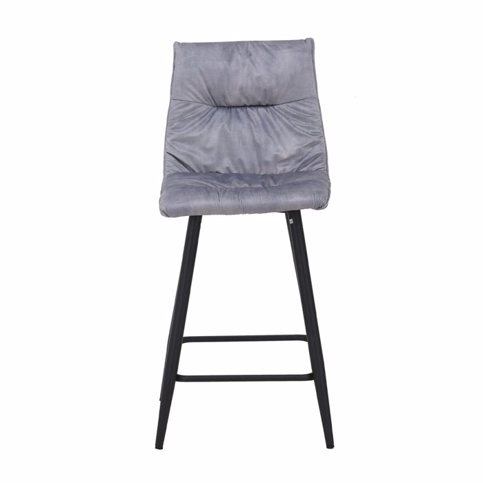 Liberta - Maison LINEA Σκαμπό Bar Γκρι-Silver 42x51x84cm 26-0074 Liberta - Maison LINEA Skampo Bar Ggri-Silver 42x51x84cm 26-0074