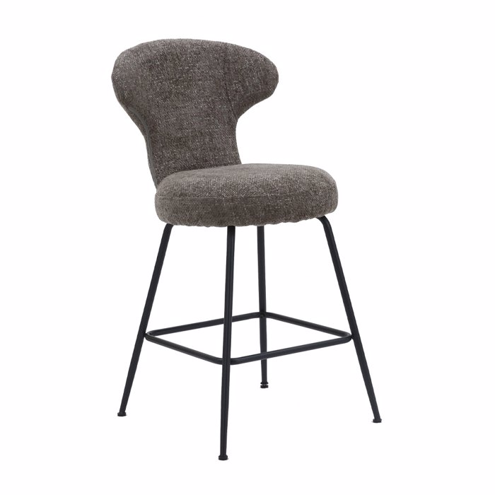 Liberta - Maison FUNGO Σκαμπό Bar Γκρι 51x55x97cm 26-0076 Liberta - Maison FUNGO Skampo Bar Ggri 51x55x97cm 26-0076