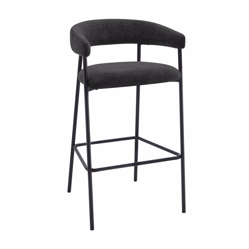 Έπιπλα σαλονιού agiovlasitishome - ΣΗΜΑΝΤΙΚΟ: Σε περίπτωση διαφοράς τιμής από το κατάστημα ισχύει παντα και μόνο η τιμή του καταστήματος Liberta - Maison ECLIPSE Σκαμπό Bar Μαύρο 45x46x92cm 26