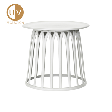 Liberta - Maison BASKET Coffee Table Λευκό Φ49.5x44cm 27-0123