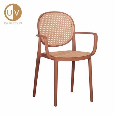 Liberta - Maison RATTI/P Καρέκλα Terracotta/Φυσική 57x51x84cm 27-0221