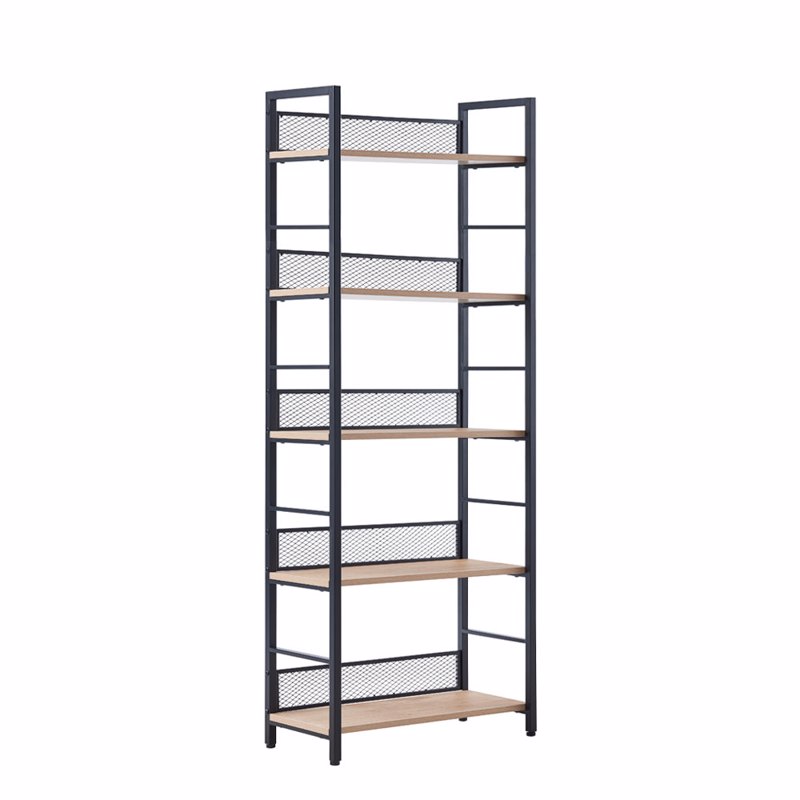 Έπιπλα σαλονιού agiovlasitishome - ΣΗΜΑΝΤΙΚΟ: Σε περίπτωση διαφοράς τιμής από το κατάστημα ισχύει παντα και μόνο η τιμή του καταστήματος Liberta - Maison NEST Βιβλιοθήκη Φυσική/Μαύρη 60x28x154