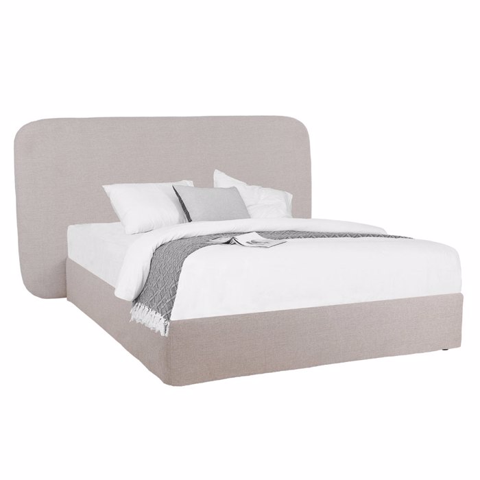 Liberta - Maison OVAL Κρεβάτι Off White 221x209x122cm (Για Στρώμα 160x200cm) 40-0016 Liberta - Maison OVAL Krebati Off White 221x209x122cm (Ga Stroma 160x200cm) 40-0016