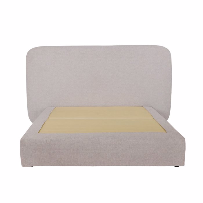 Liberta - Maison OVAL Κρεβάτι Off White 221x209x122cm (Για Στρώμα 160x200cm) 40-0016 Liberta - Maison OVAL Krebati Off White 221x209x122cm (Ga Stroma 160x200cm) 40-0016