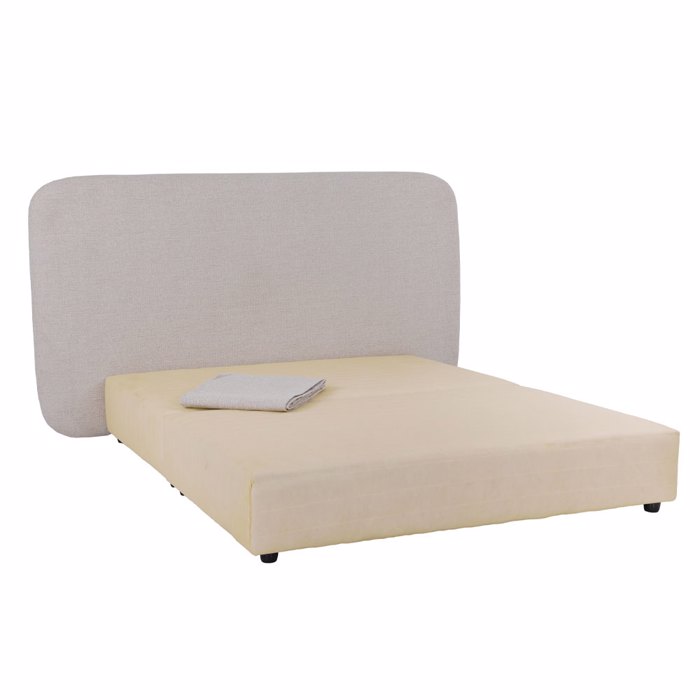 Liberta - Maison OVAL Κρεβάτι Off White 221x209x122cm (Για Στρώμα 160x200cm) 40-0016 Liberta - Maison OVAL Krebati Off White 221x209x122cm (Ga Stroma 160x200cm) 40-0016
