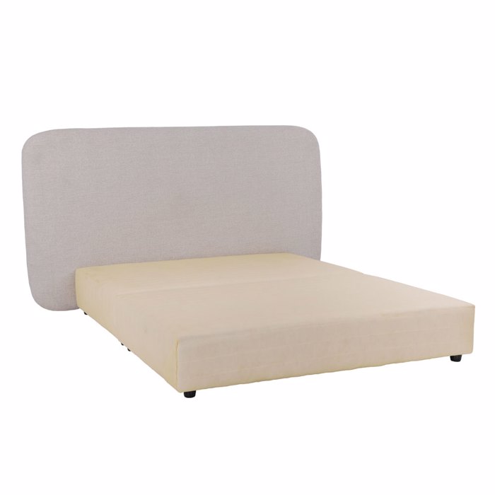 Liberta - Maison OVAL Κρεβάτι Off White 221x209x122cm (Για Στρώμα 160x200cm) 40-0016 Liberta - Maison OVAL Krebati Off White 221x209x122cm (Ga Stroma 160x200cm) 40-0016