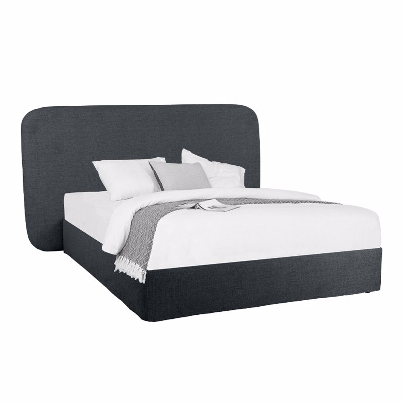 Liberta - Maison OVAL Κρεβάτι Ανθρακί 221x209x122cm (Γι