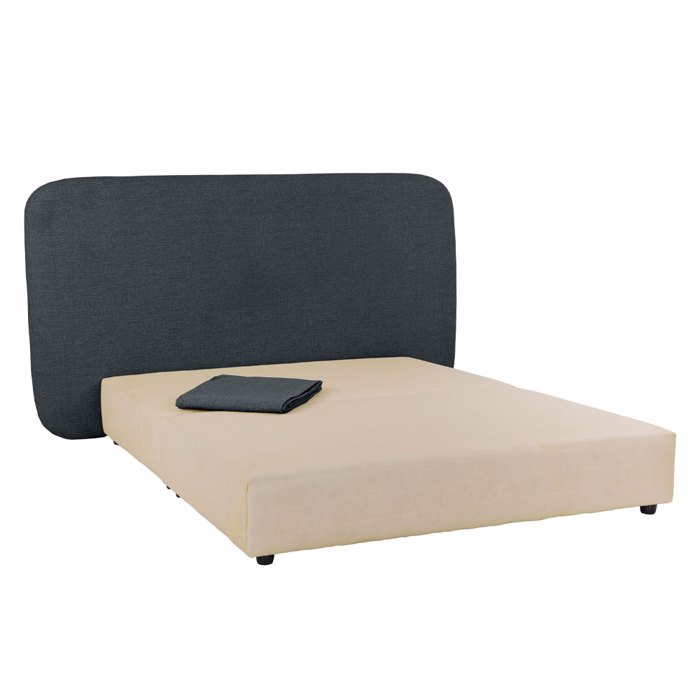Liberta - Maison OVAL Κρεβάτι Ανθρακί 221x209x122cm (Για Στρώμα 160x200cm) 40-0017 Liberta - Maison OVAL Krebati Anthraki 221x209x122cm (Ga Stroma 160x200cm) 40-0017