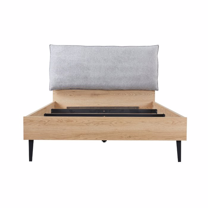 Liberta - Maison NEON Κρεβάτι Γκρι/Φυσικό (για Στρώμα 120x200cm) 127x210x101cm 40-0019 Liberta - Maison NEON Krebati Ggri/Fusiko (ga Stroma 120x200cm) 127x210x101cm 40-0019