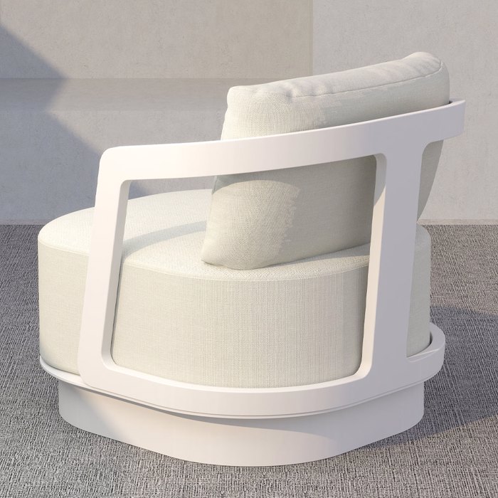 Liberta - Maison TORRE Set Saloni Exoterikou Xorou Off White 198x81x66cm 49-0006