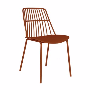Liberta - Maison TAG Καρέκλα σε Απόχρωση Πάπρικα 45.5x55x82cm 53-0036