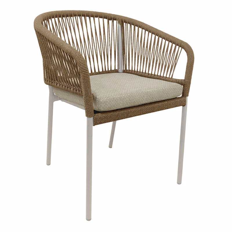 Liberta - Maison TONDO Καρέκλα Caramel Off White 62x57x
