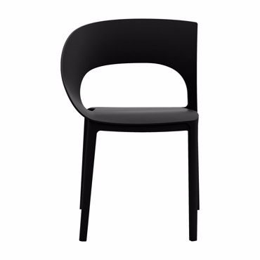 Liberta - Maison FRIENDS Καρέκλα Μαύρη 57x55x78cm 53-0049