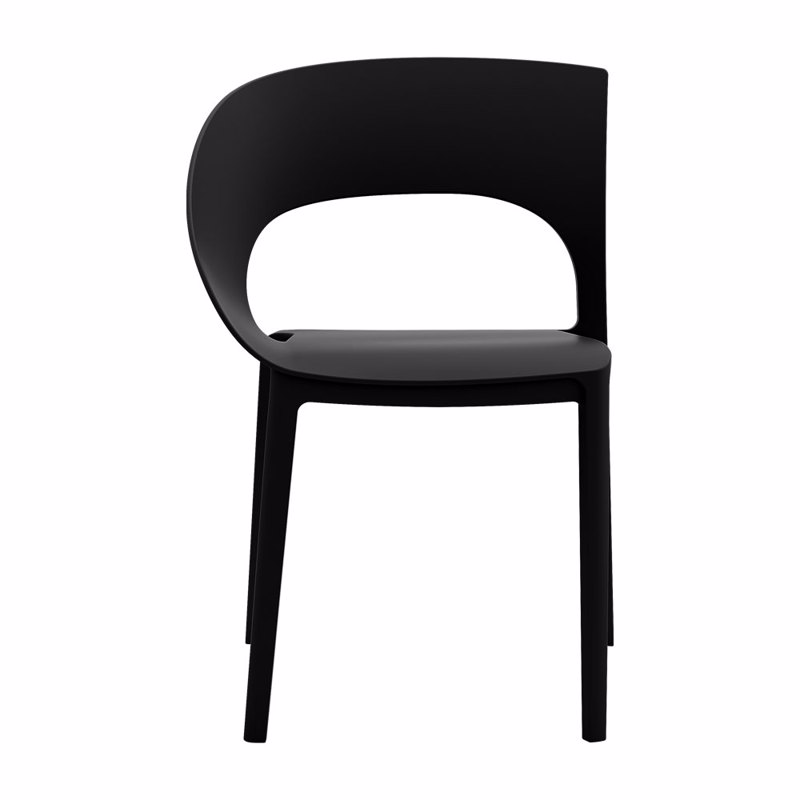 Liberta - Maison FRIENDS Καρέκλα Μαύρη 57x55x78cm 53-00