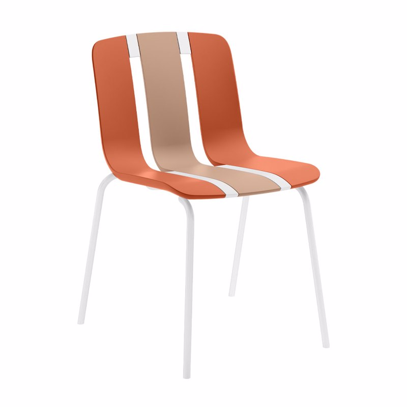 Liberta - Maison ART Καρέκλα Terracotta/Mocca 52x44x80cm 53-0052