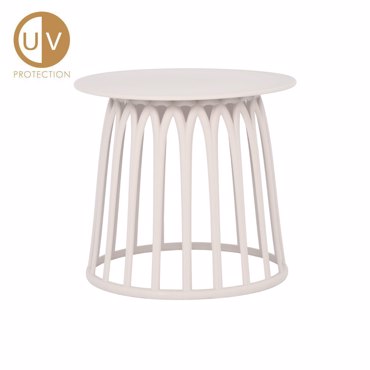 Liberta - Maison BASKET Side Table Off White 49.5x49.5x44cm 54-0002