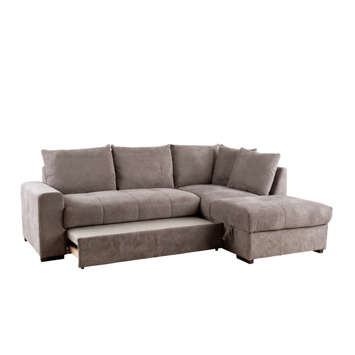 Liberta - Maison BILL Καναπές Κρεβάτι με Δεξιά Γωνία Taupe 241x173x94cm 70-0412 Liberta - Maison BILL Kanapes Krebati me Dexia Gnia Taupe 241x173x94cm 70-0412