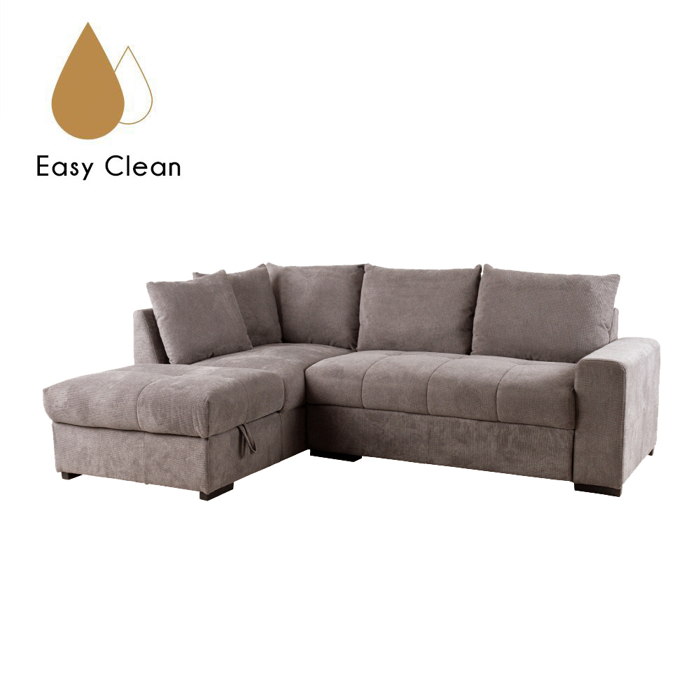 Liberta - Maison BILL Kanapes Krebati me Aristeri Gnia Taupe 241x173x94cm 70-0413