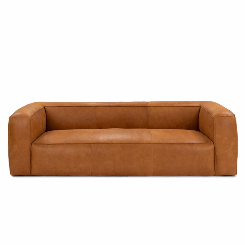 Liberta - Maison HACKET Τριθέσιος Καναπές Camel 230x95x66cm 70-0433