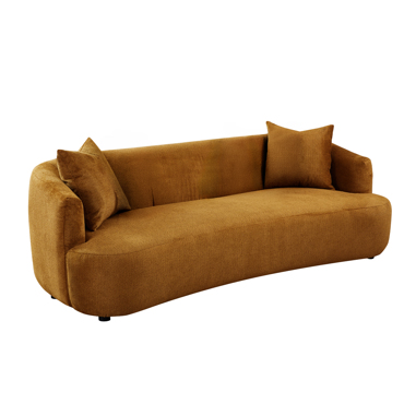 Liberta - Maison CELESTE Τριθέσιος Καναπές Camel 228x98x73cm 70-0451