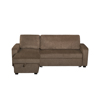 Liberta - Maison TRESOR Kanapes Krebati me Anastrepsimi Gnia Kafe 223x145x91cm 70-0453